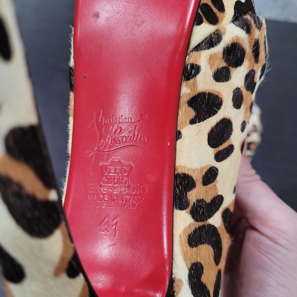 Louboutin Leopard Print Platform Heels - Picture 10 of 10